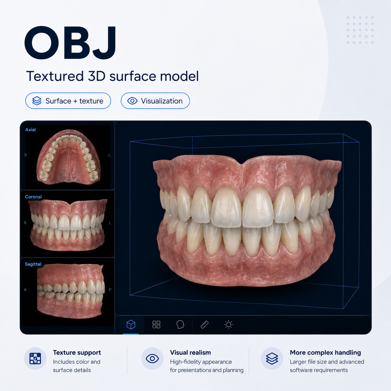 OBJ — Textured 3D surface model