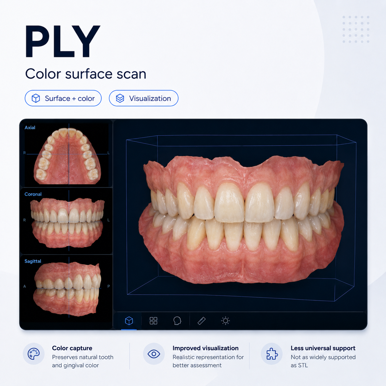 PLY — Color surface scan